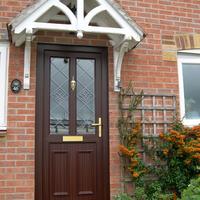 Mahogany front door