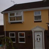 White windows and front door